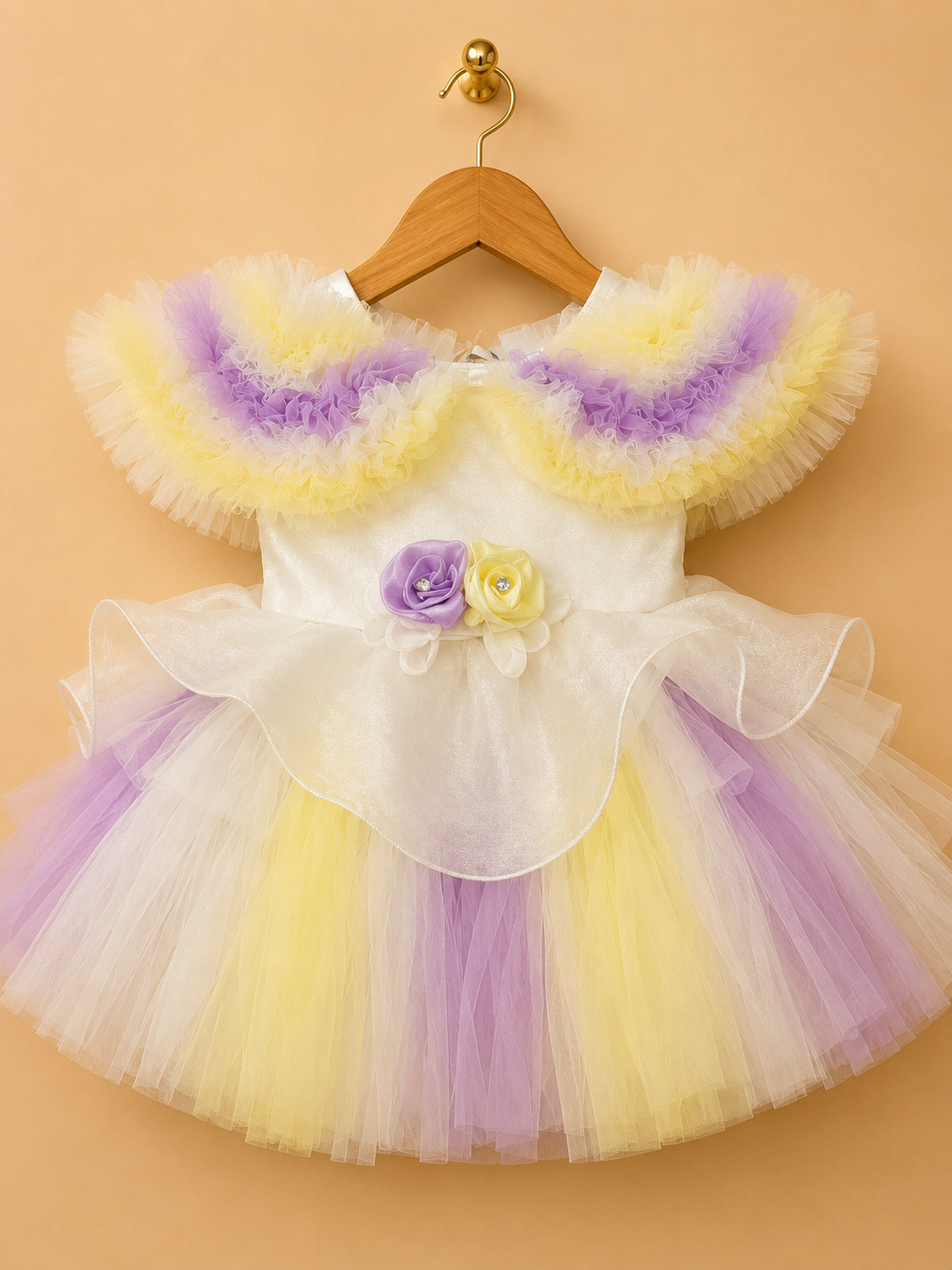 PASTEL RAINBOW TULLE PARTY DRESS