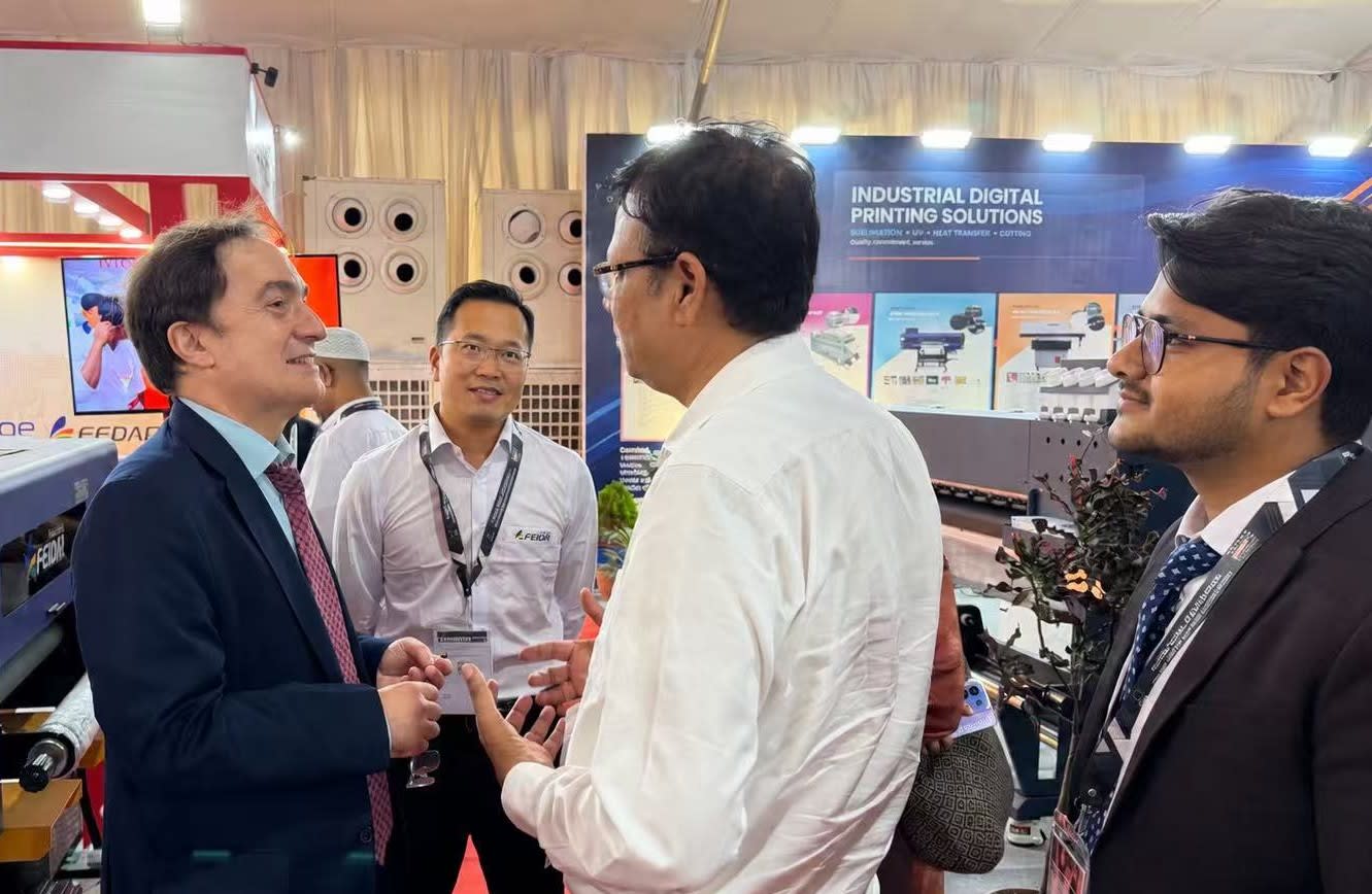 Honorable Ambassador of Argentina to Bangladesh Visits Our Booth at Textech 2026!