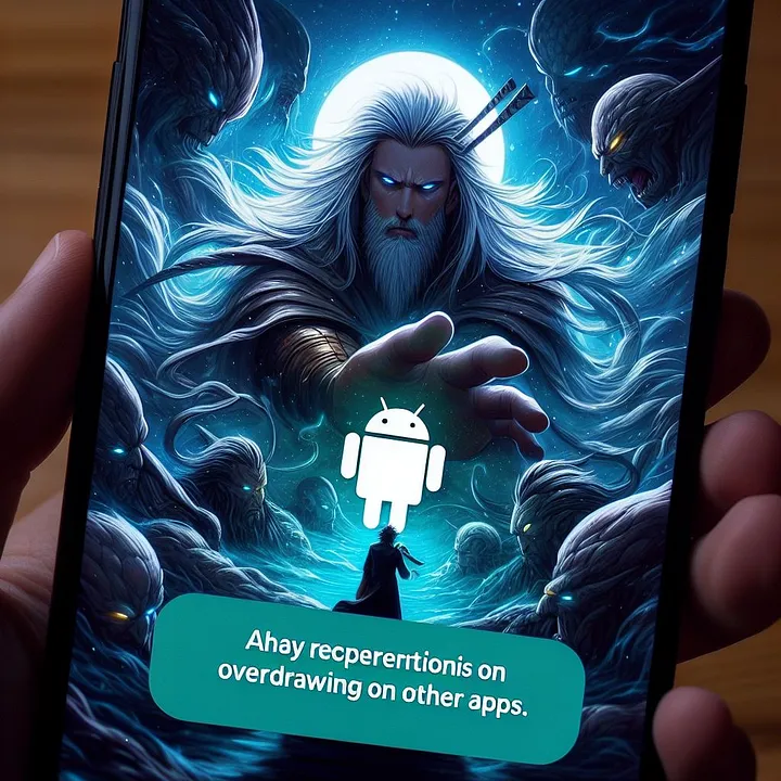 Displaying over other apps in android