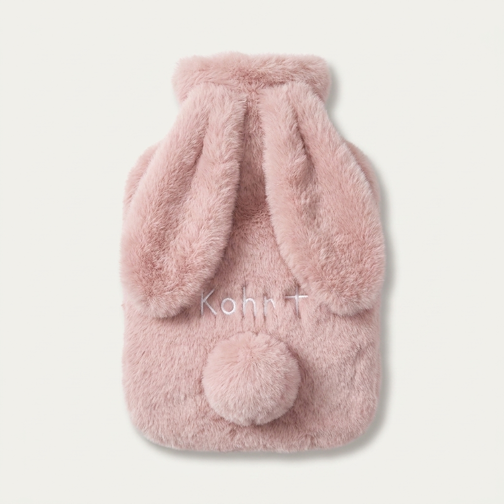 Cute Plush Hot Water Bottle with Cartoon Fluffy Cover product image 2