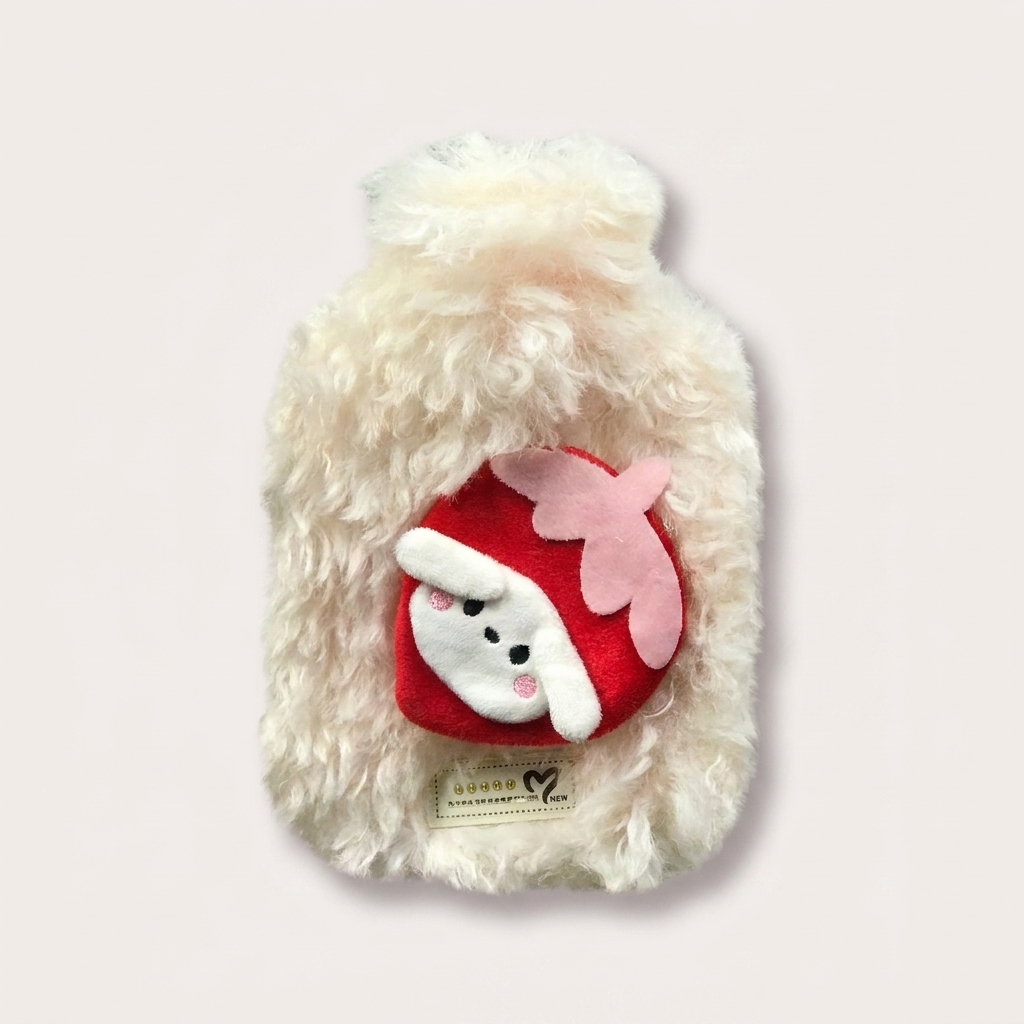 Cute Plush Hot Water Bottle with Cartoon Fluffy Cover product image 4