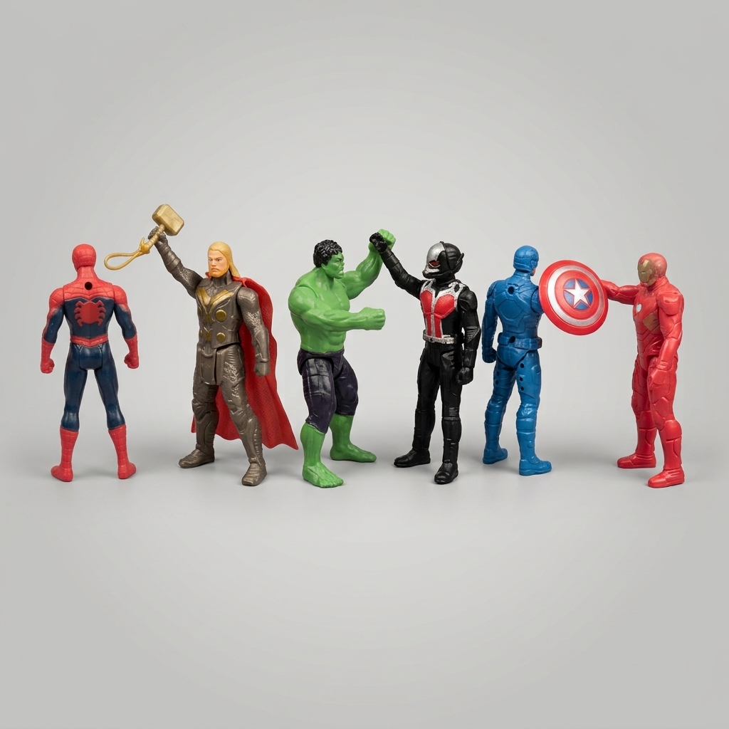 Avengers Age of Ultron Super Power Hero Action Figure Set (6 Pieces)