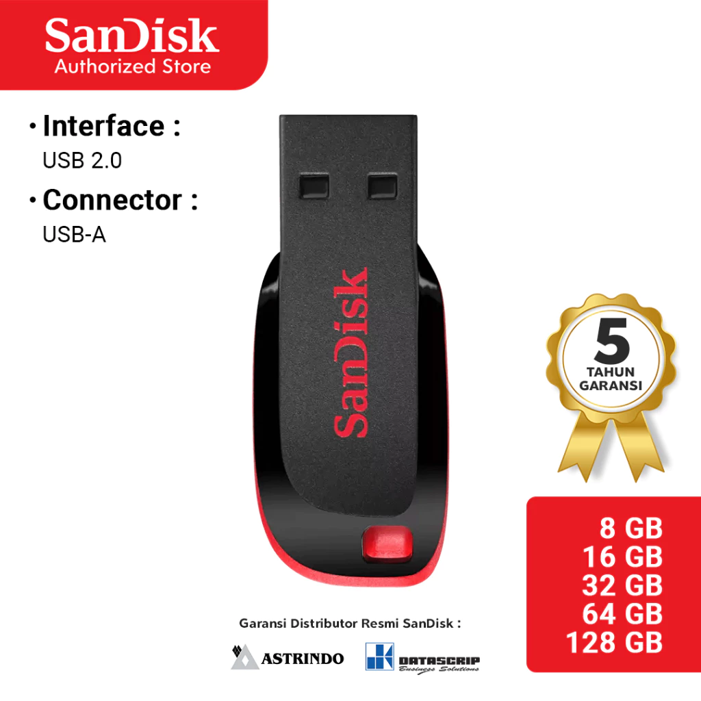 Flashdisk SanDisk 64GB Cruzer Blade CZ50