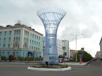 Новые световые стелы в Норильске