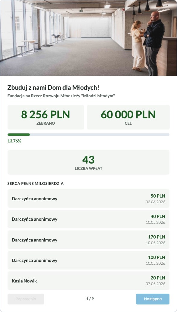 Przykład widżetu