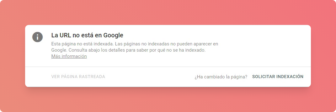 Página no indexada