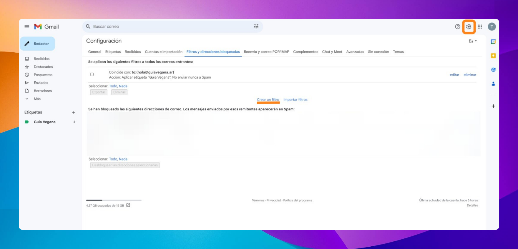 Configuración de Tags