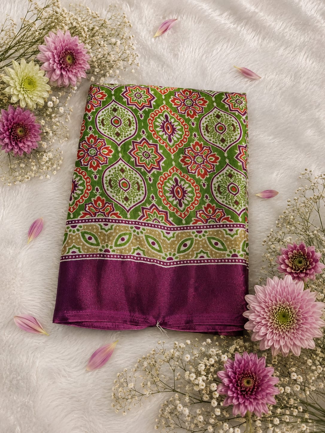 Ajrak Saree
