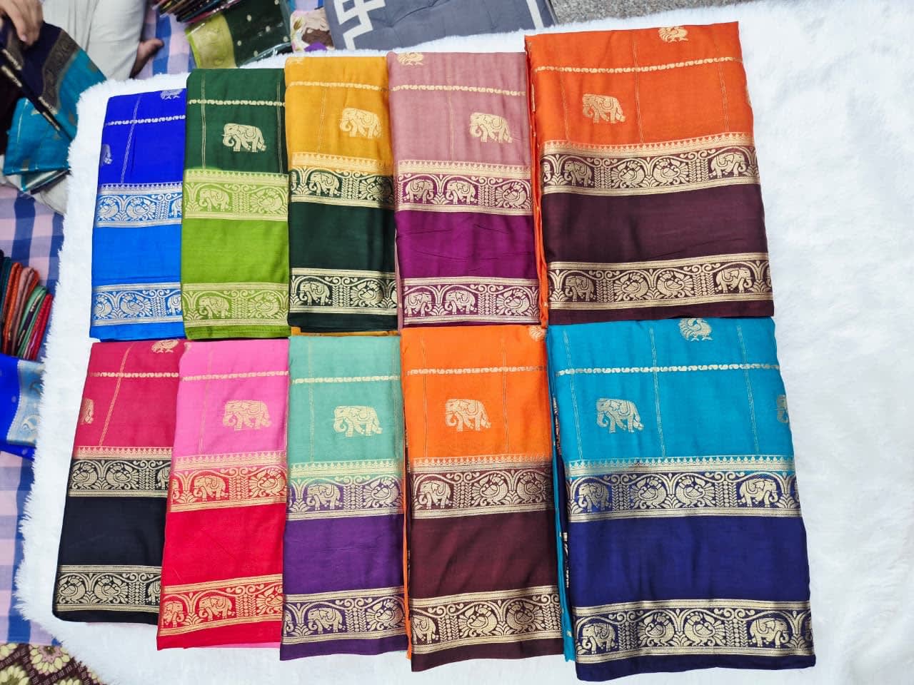 Mysore crepe viscose checks 