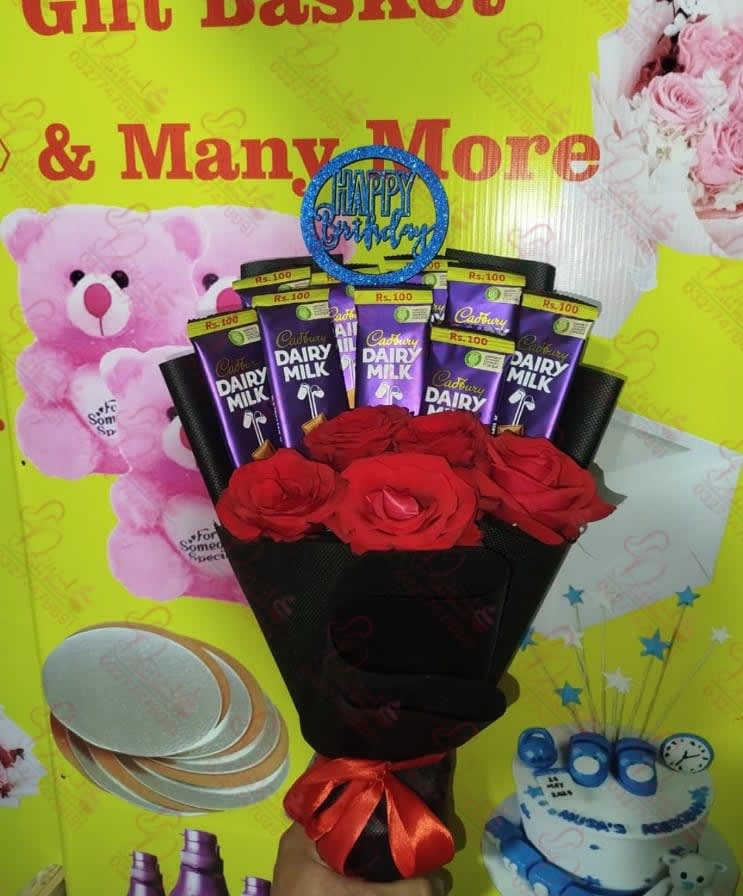 Unicorn Rainbow Flower Bouquet Faisalabad