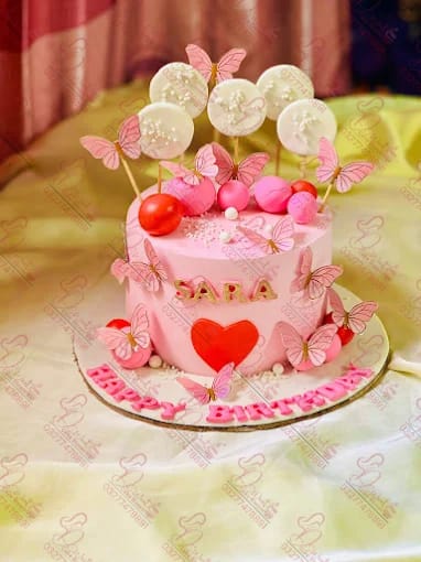 Butterfly Themed Birthday Cake Rawalpindi