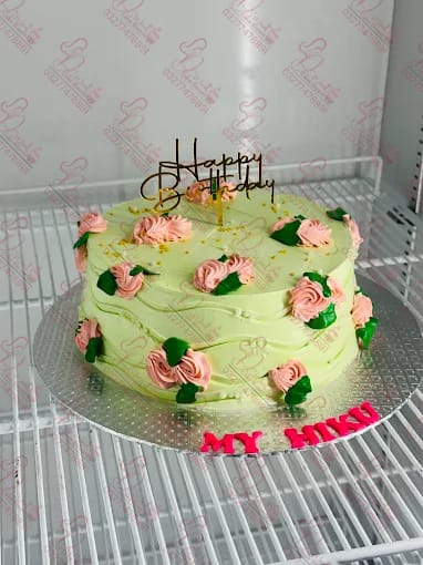 Two Tier Frosted Birthday Cake Rawalpindi
