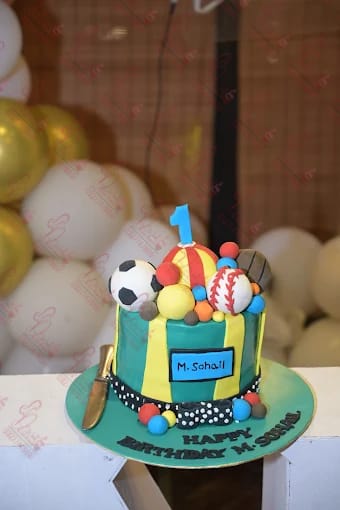 Sports Themed First Birthday Cake Islamabad