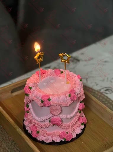 Pink Piped Birthday Cake for Girls Rawalpindi
