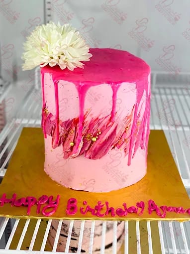 Pink Themed Female Birthday Cake Rawalpindi