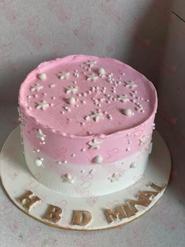 Pink White Female Birthday Cake Rawalpindi