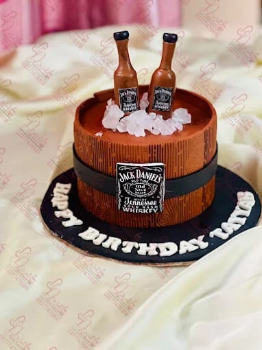 Jack Daniels Whiskey Barrel Food Cake Islamabad