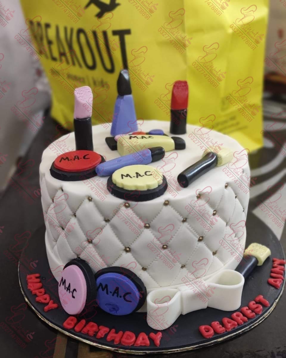 Mac Makeup Women Cake Islamabad