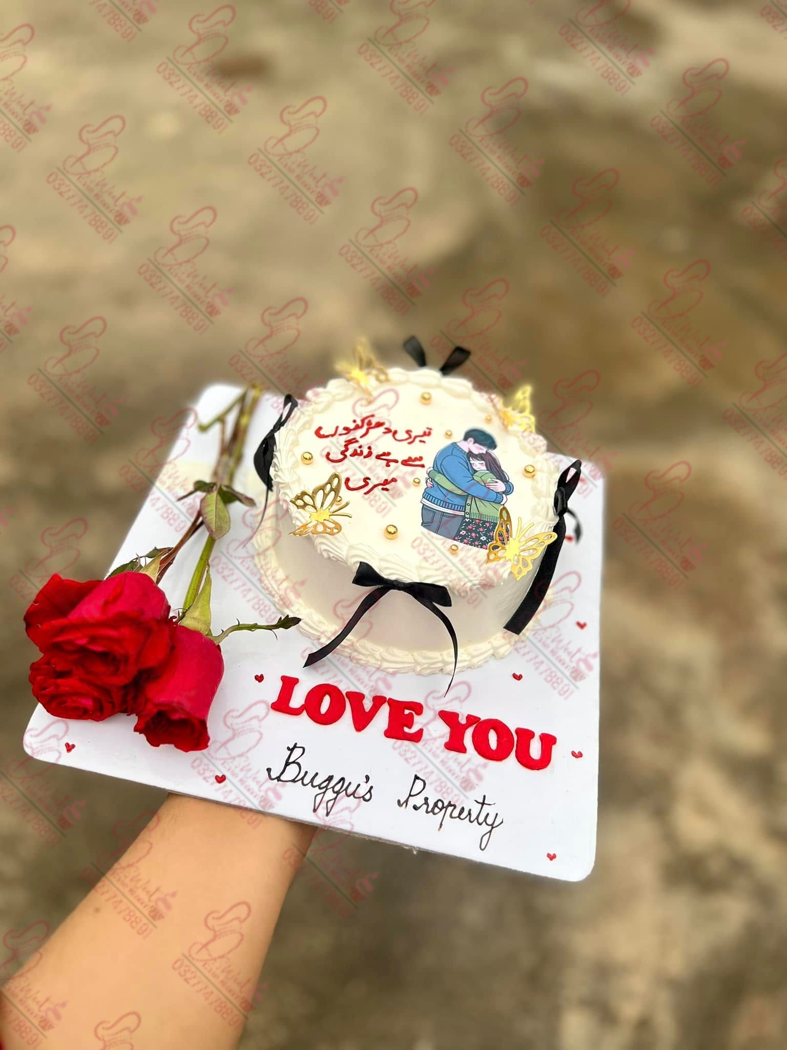 White Anniversary Women Cake Islamabad