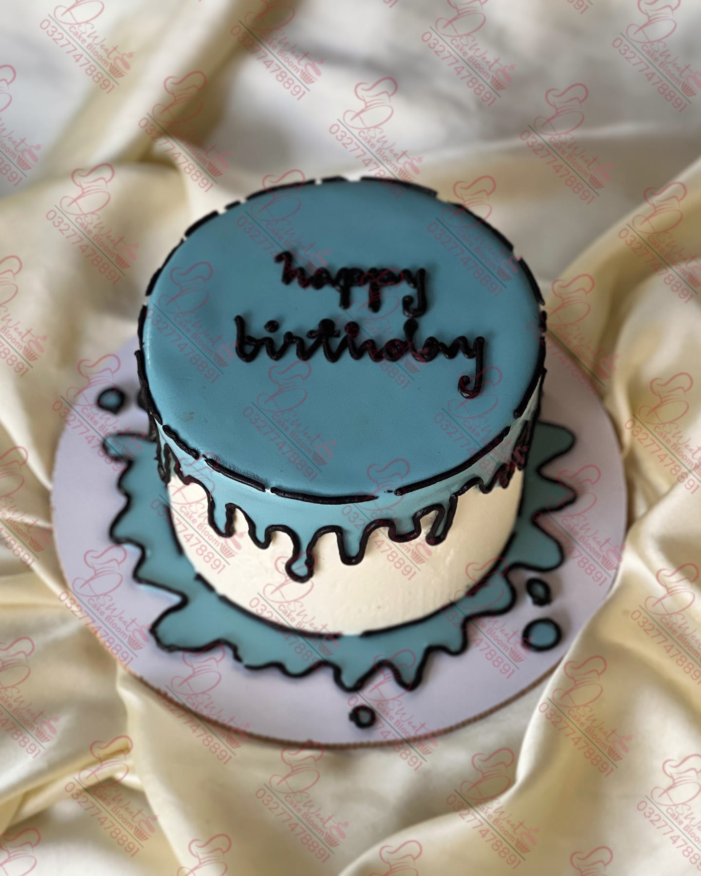 Custom Romantic Birthday Cake for Wife Rawalpindi