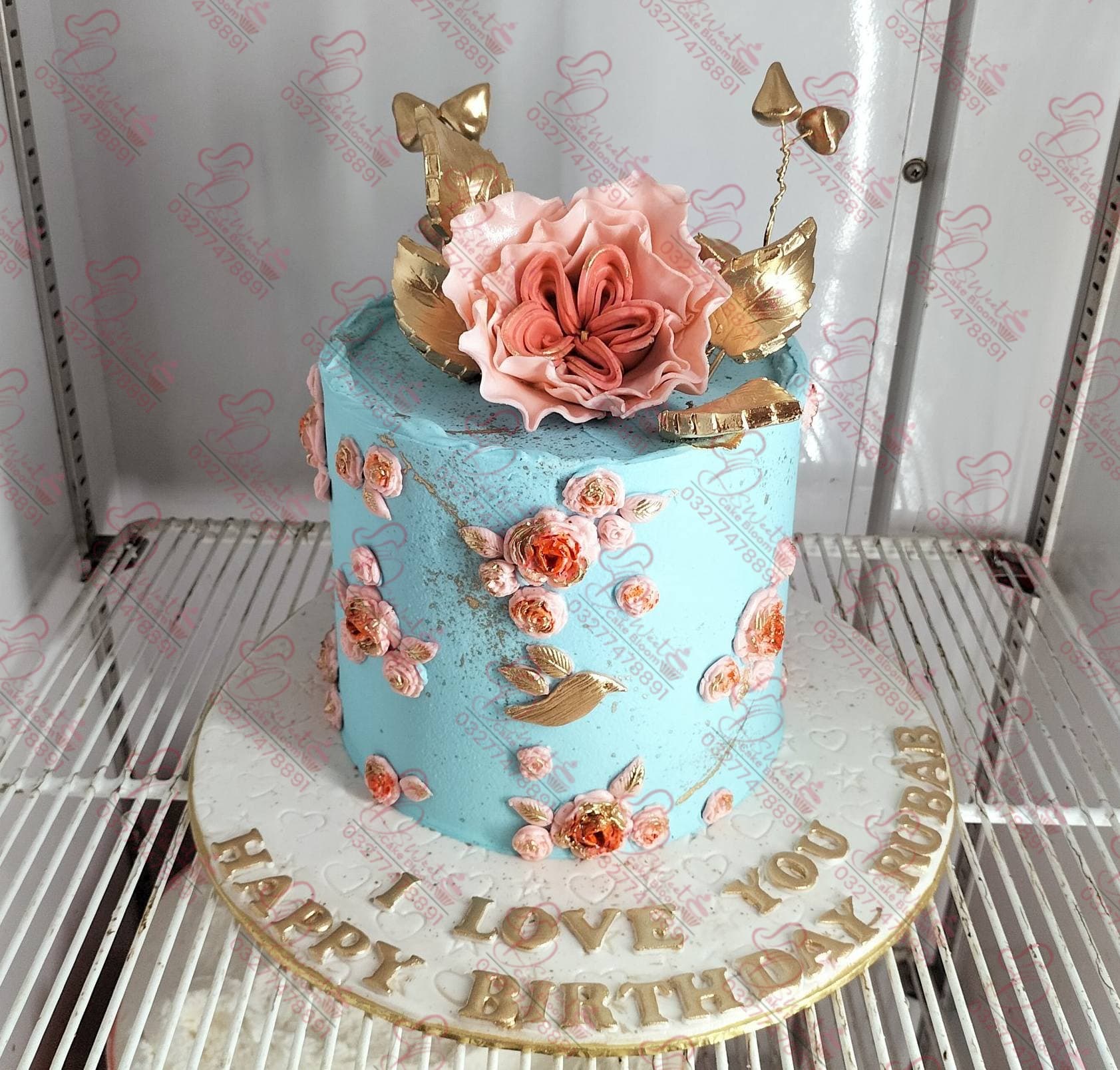 Floral Romantic Birthday Cake for Wife Rawalpindi