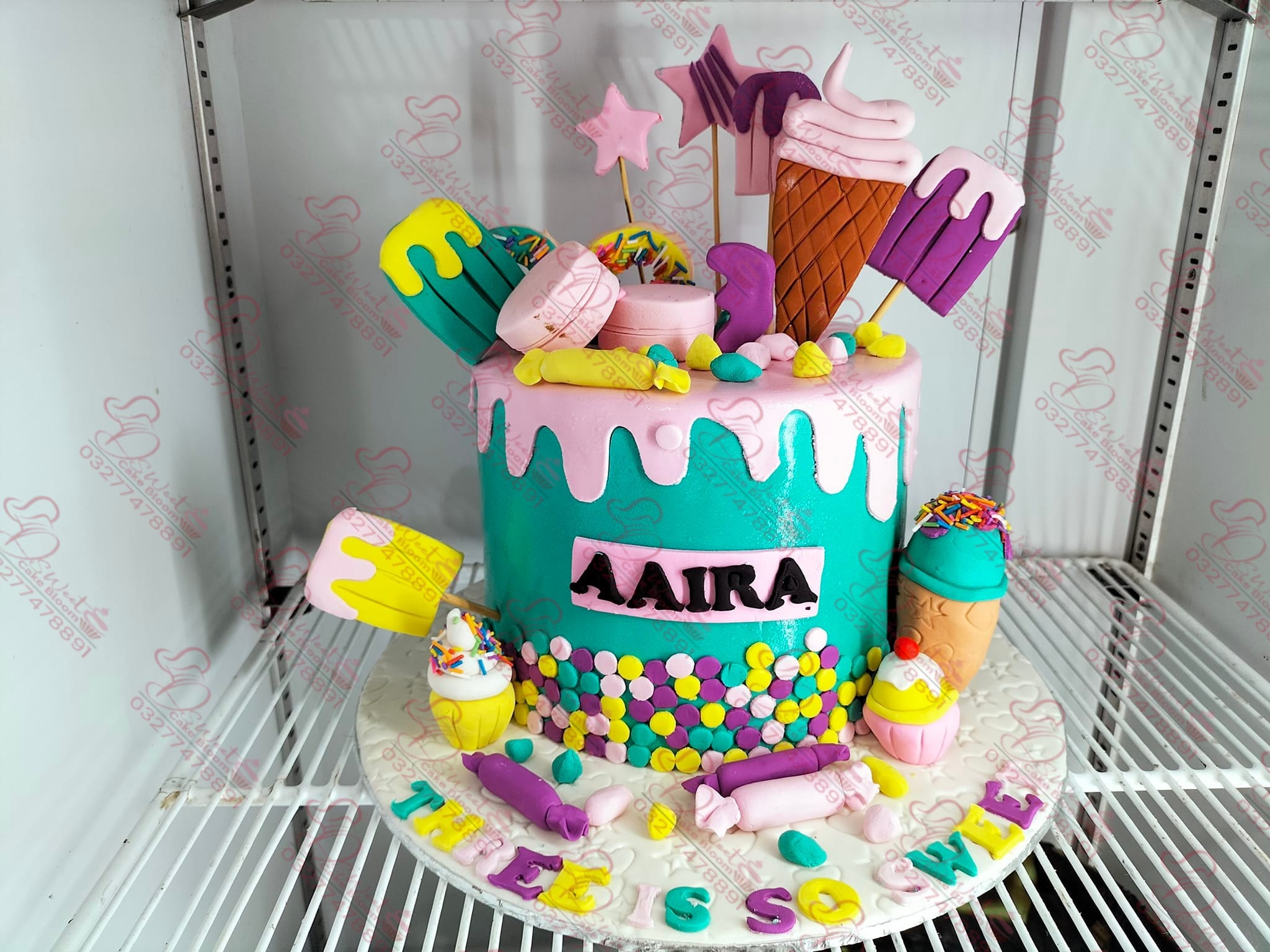 Ice Cream Food Theme Cake Islamabad