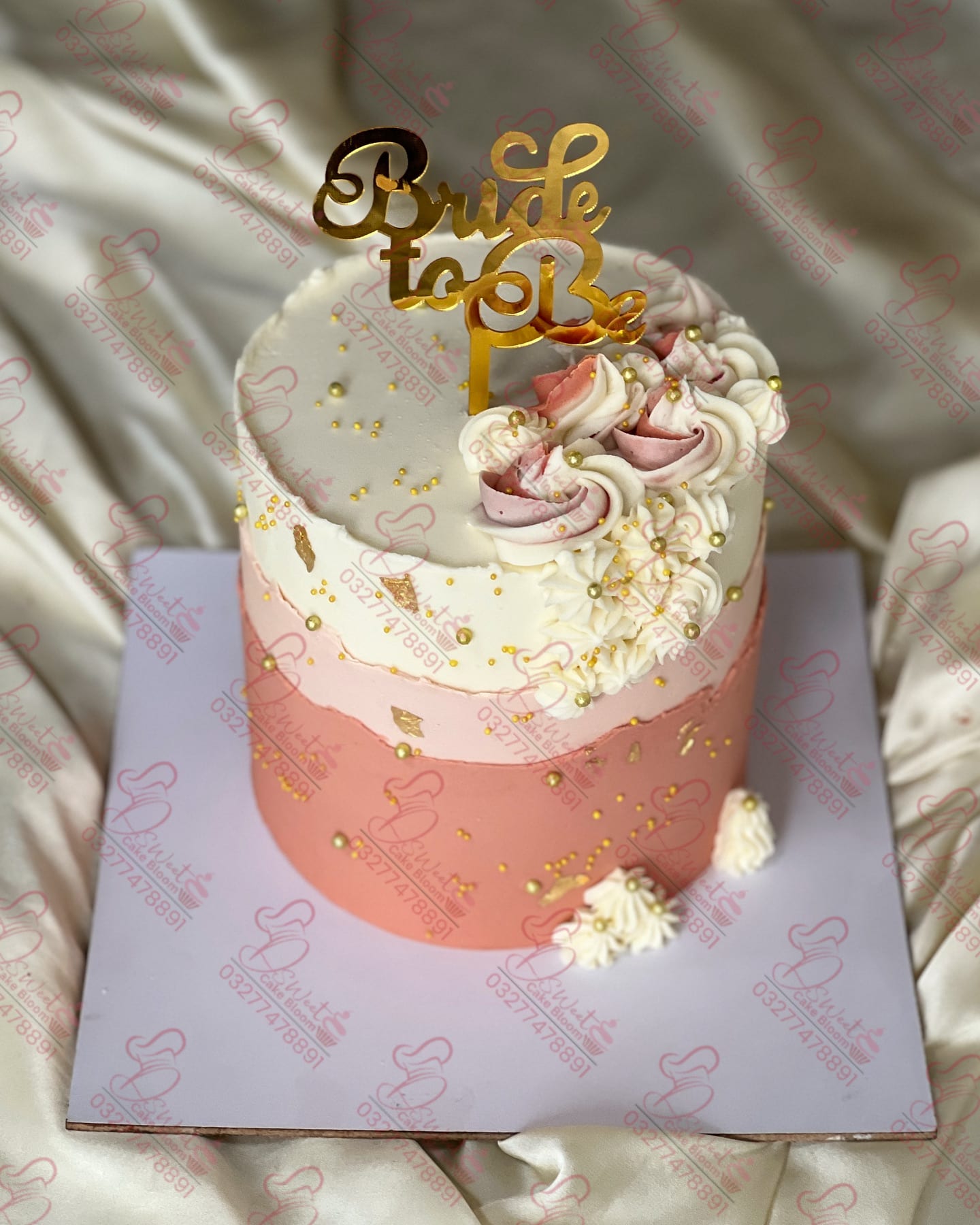 Bride to Be Themed Wife Birthday Cake Rawalpindi