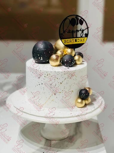 Gold Speckled Eid Cake Rawalpindi