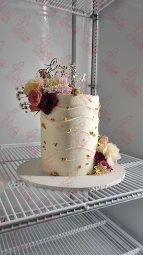 Textured Buttercream Engagement Cake Islamabad