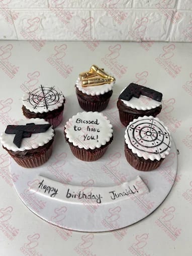 Gun Themed Chocolate Cupcakes Islamabad