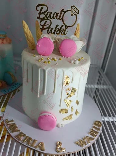 Baat Pakki Engagement Drip Cake in Islamabad