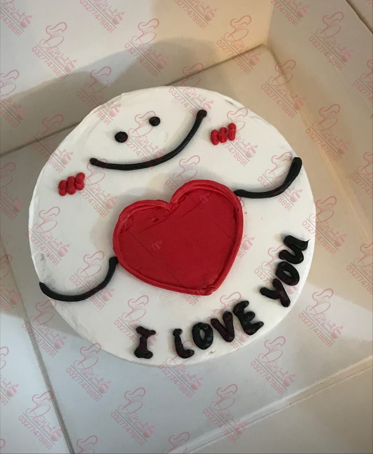 I Love You Farewell Cake Islamabad