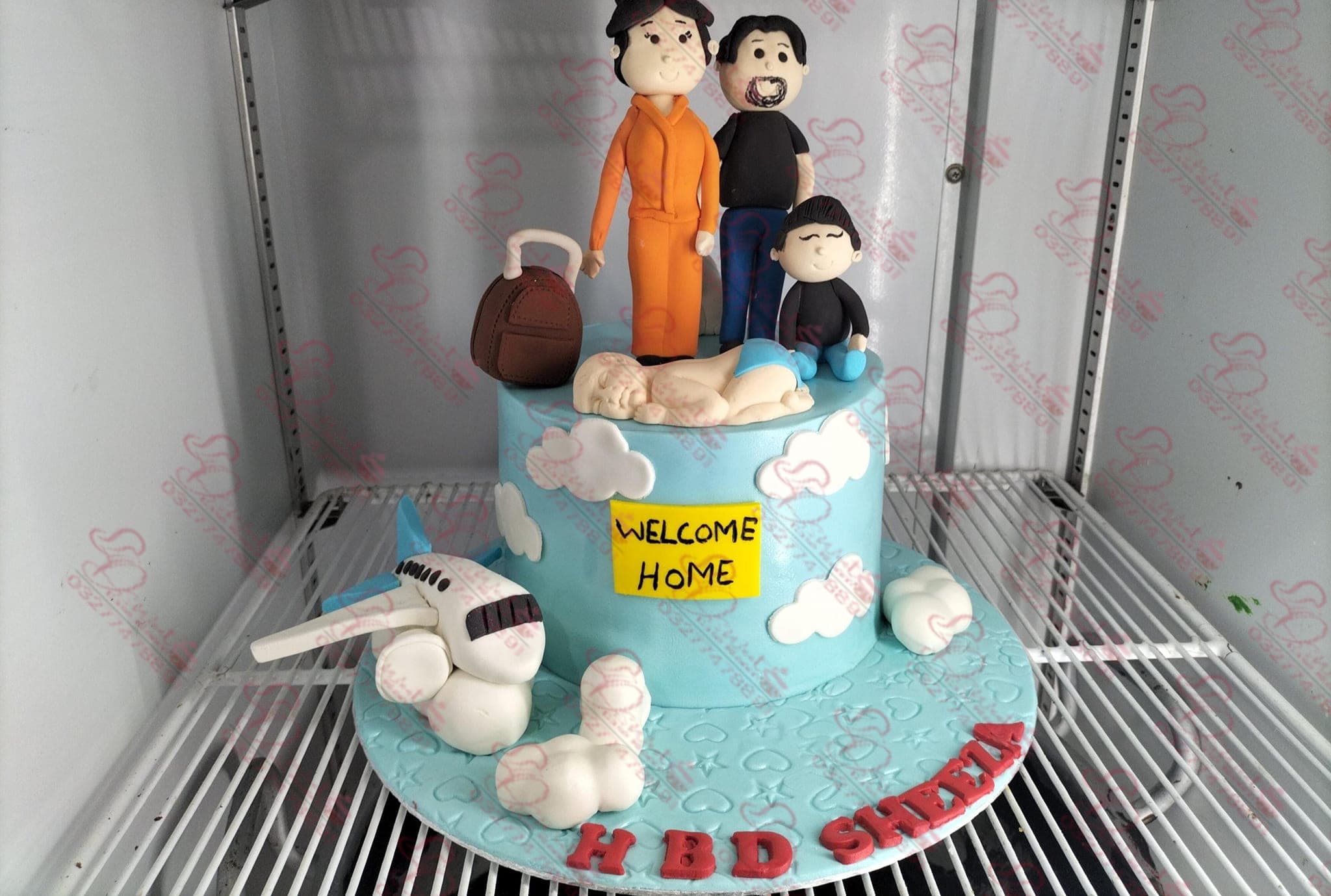 Travel Themed Customized Fondant Cake Rawalpindi