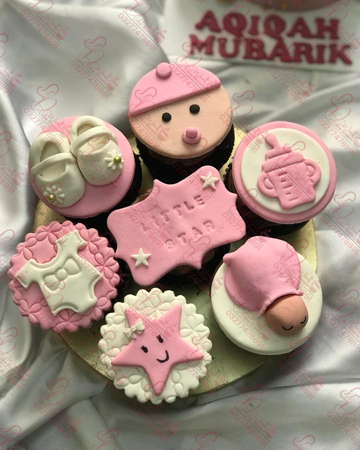 Baby Shower Cupcakes Custom Set