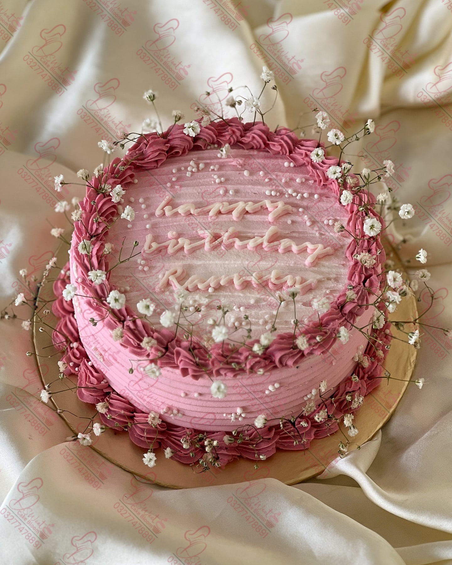 Pink Birthday Engagement Cake Islamabad