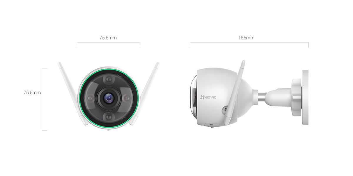 EZVIZ C3N 1080p AI Outdoor Wi-Fi Camera, photo 2 of 3
