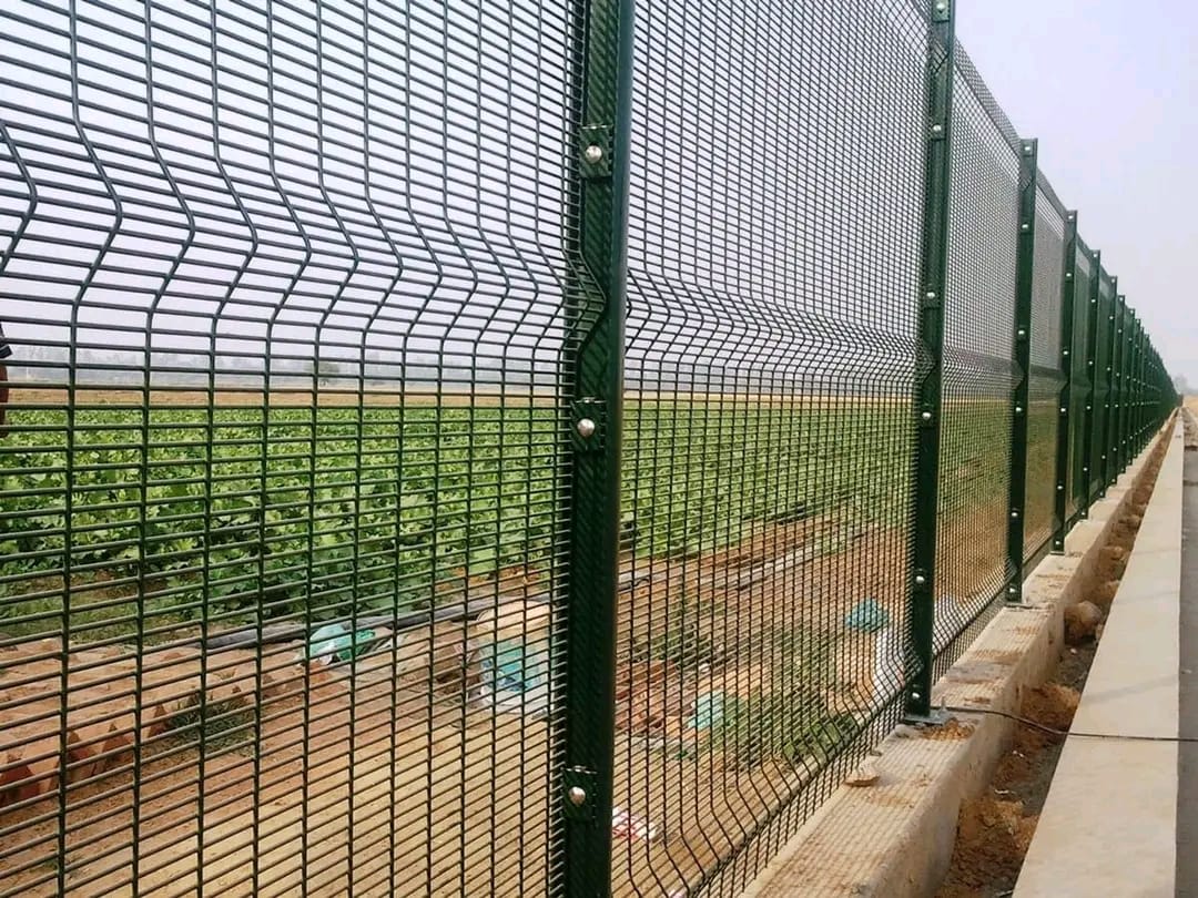 Clear-View Security Fence Post (2.4m galvanised)