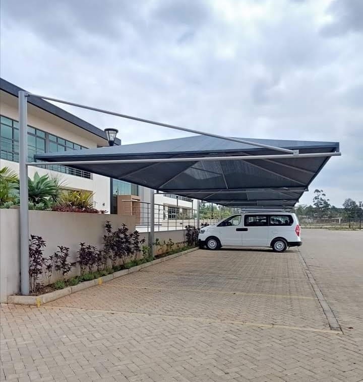 Car Parking Shade - 1 Bay (China Fabric)