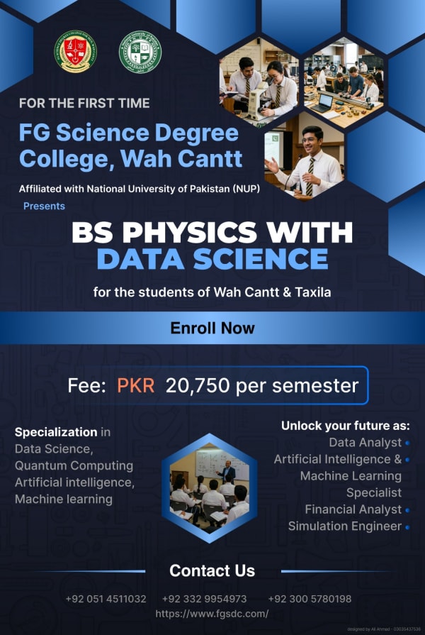 BS Physics with Data Science Poster