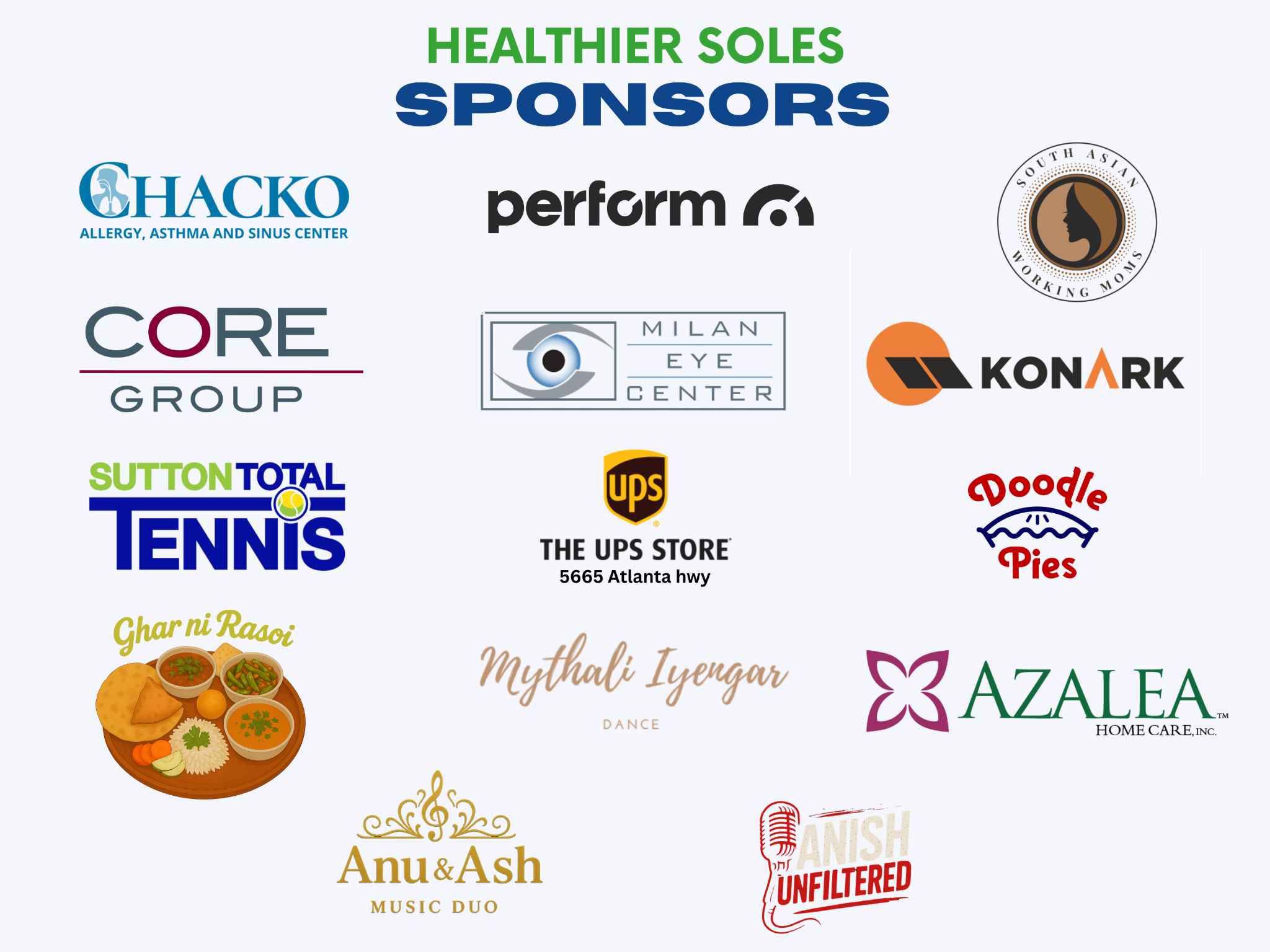 Healthier Soles Sponsors