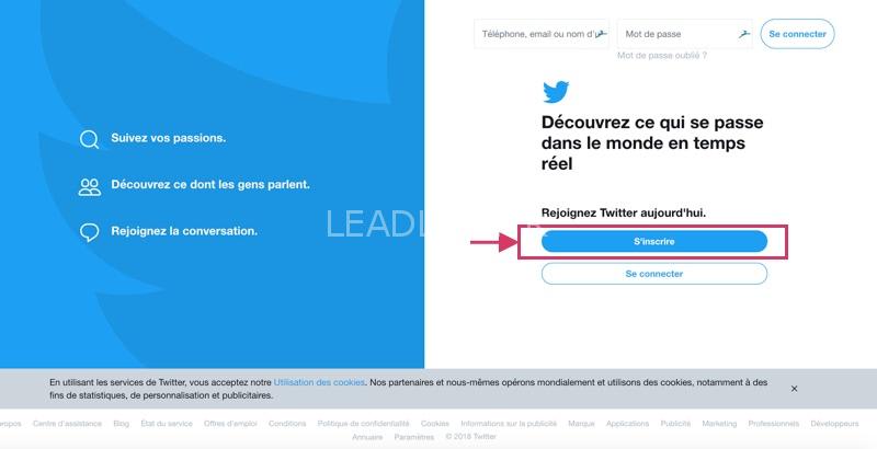 Comment créer un compte Twitter ? - Leadlist.fr