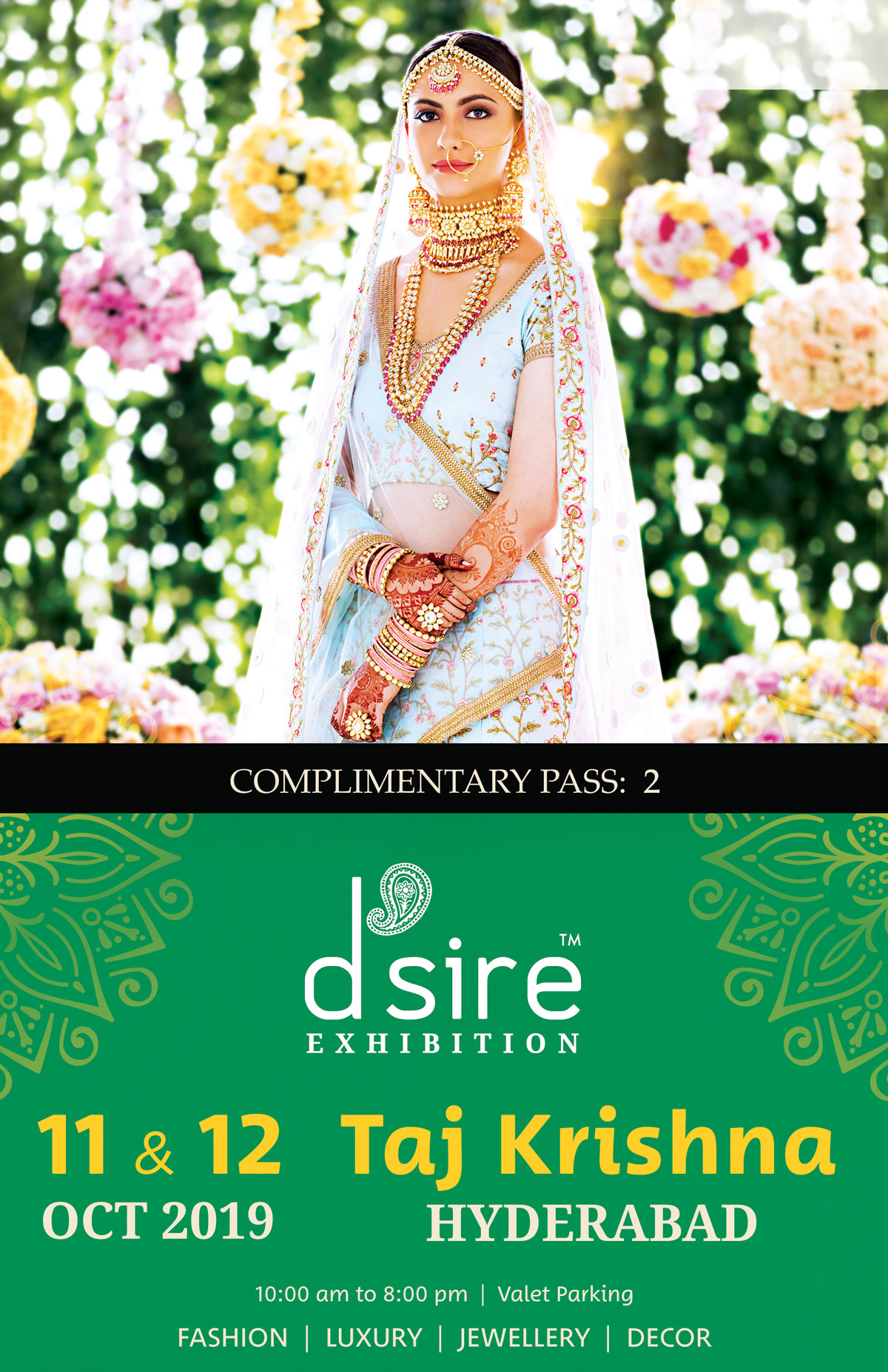 D'sire Invite Card — Hyderabad, October 2019