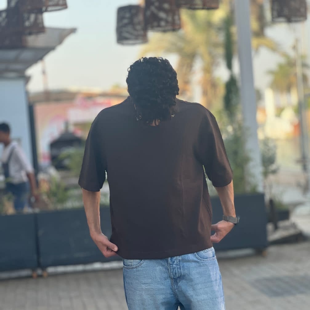 تيشيرت صيفي بوكس فيت - بني