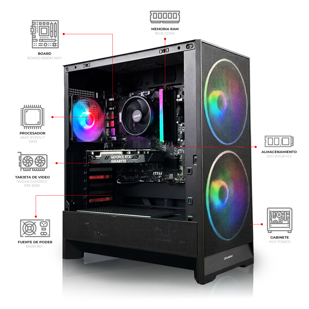 PC GAMER TORRE RTX 3050 thumbnail 1