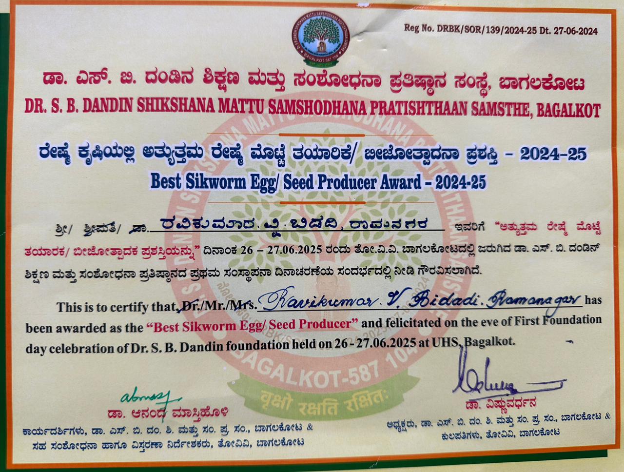 Prestigious circular award recognizing quality and service excellence