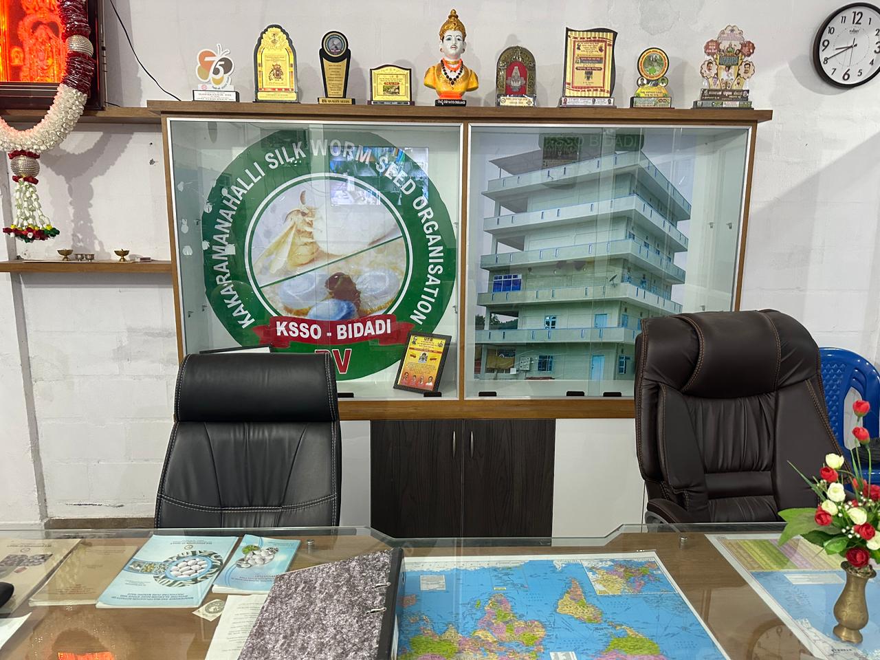 Official certificate awarded to KSSO for excellence in sericulture operations