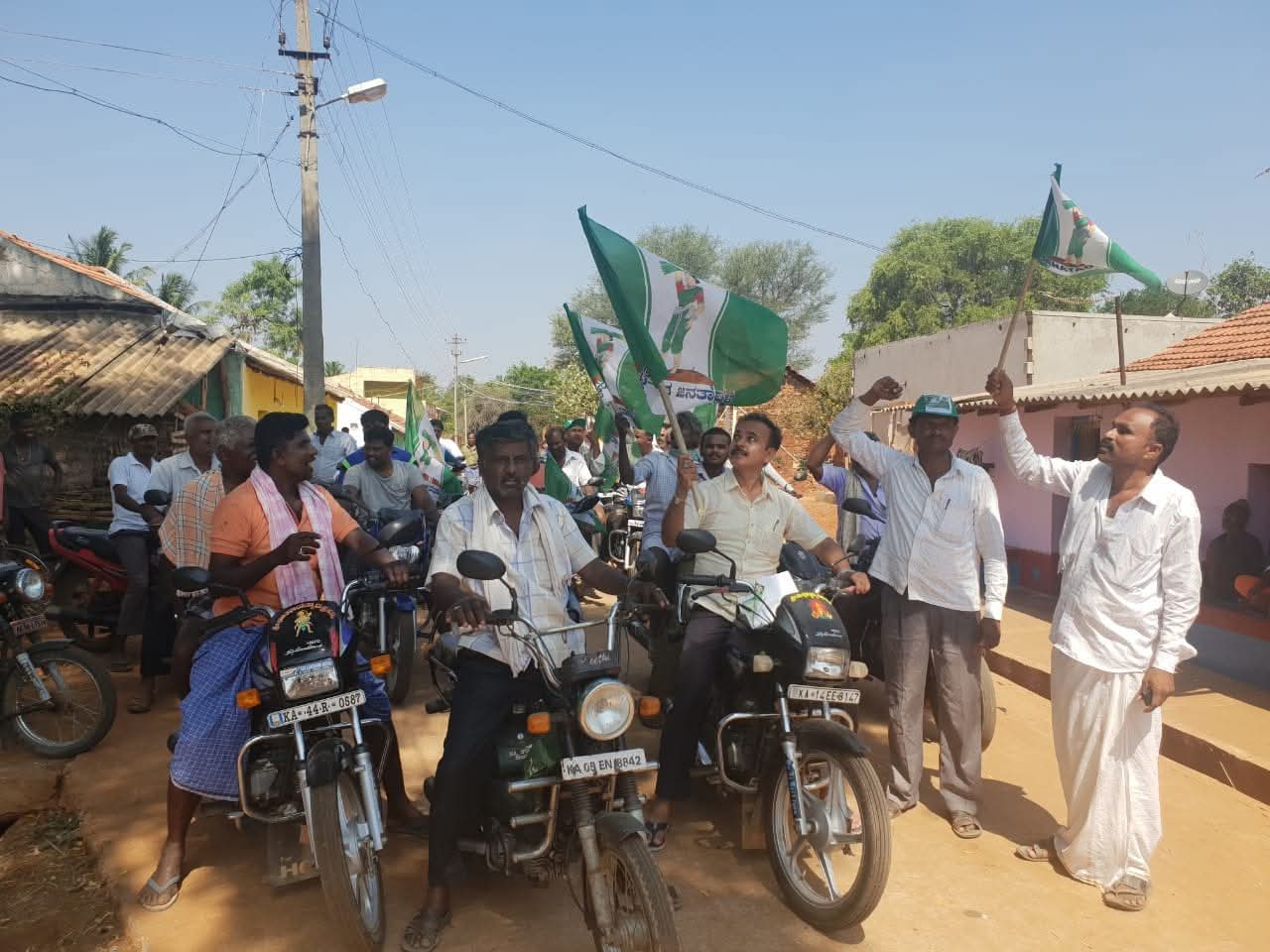 Chandresh addressing crowd