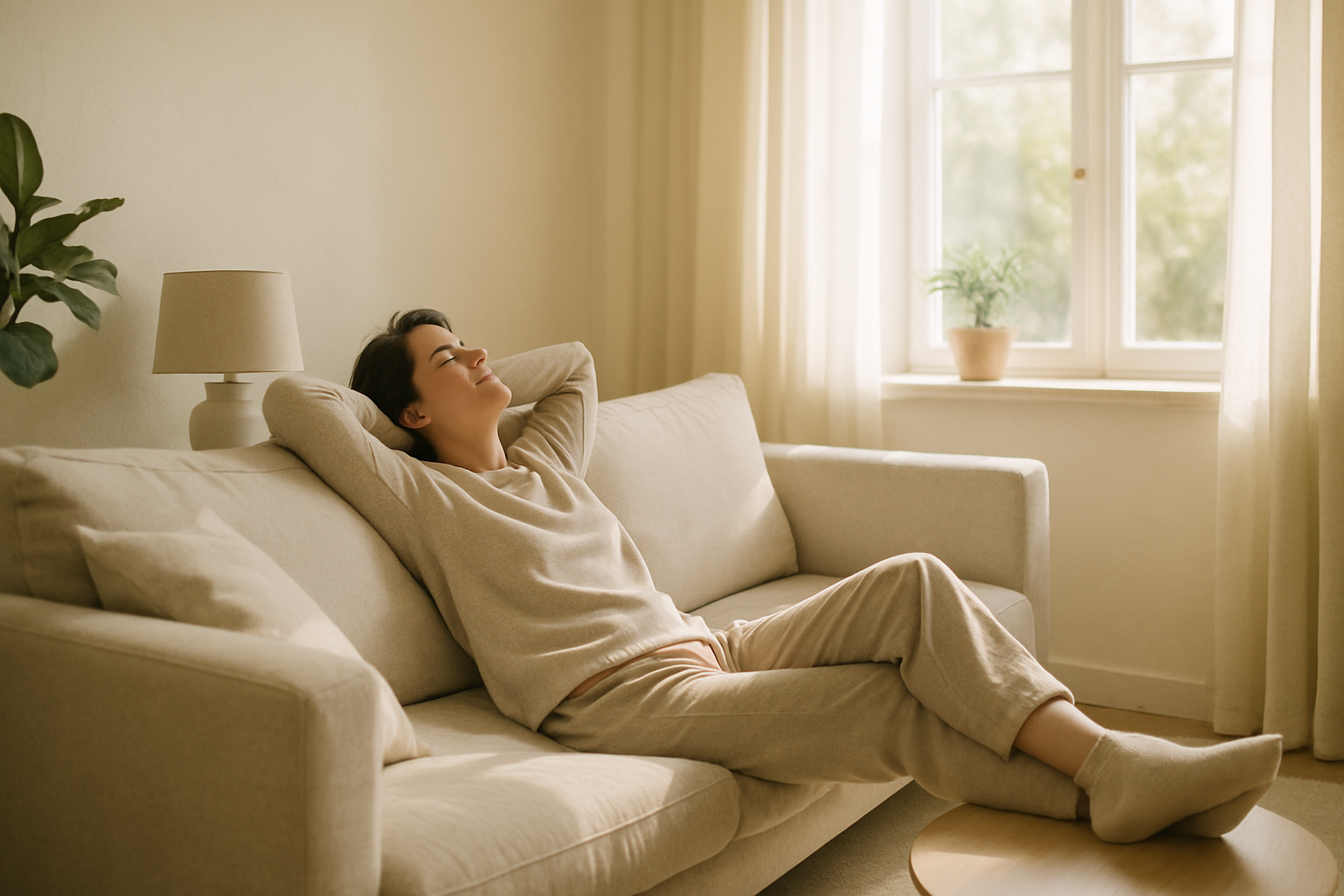 Patient feeling relief after IV hangover therapy