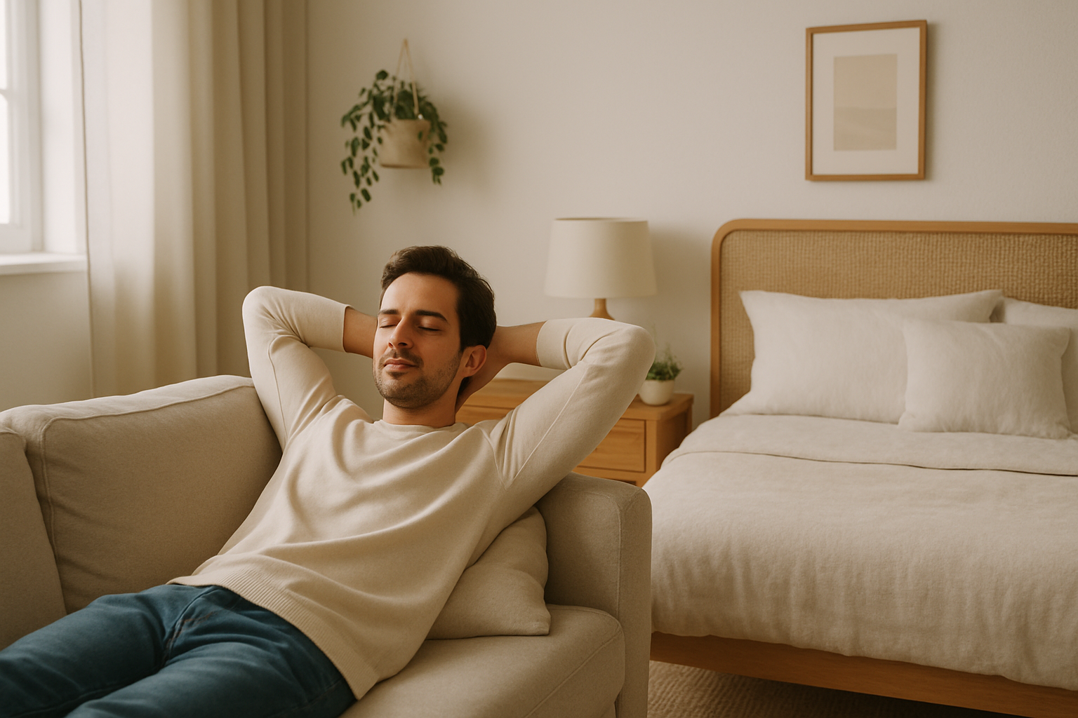 Person feeling energized after IV hydration therapy session