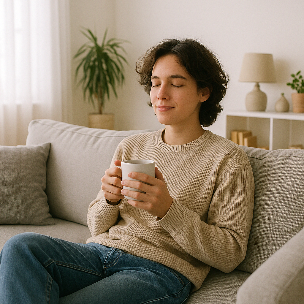 Mobile IV therapy setup in home